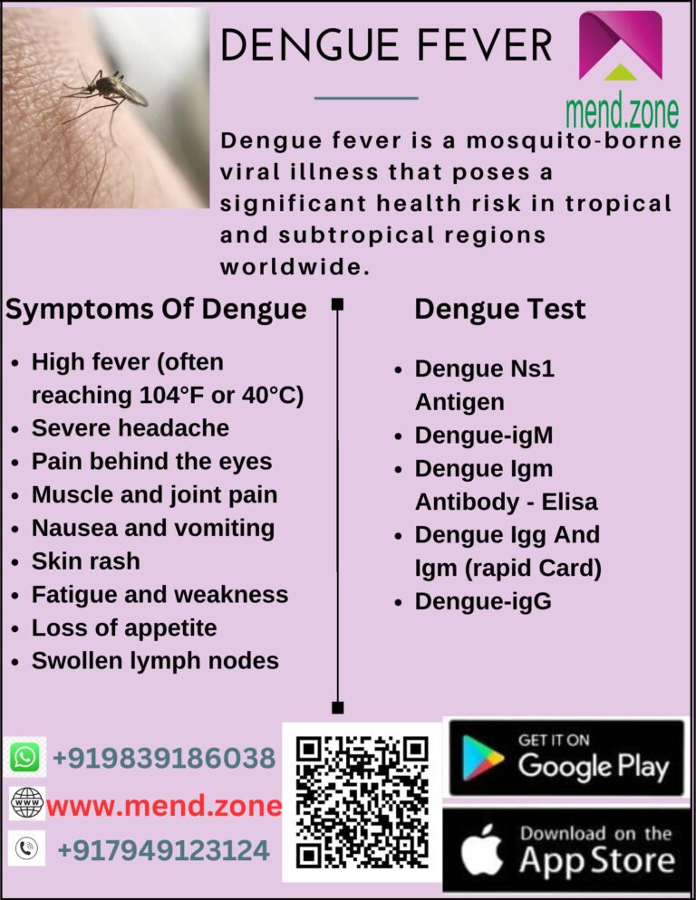 Dengue blood tests